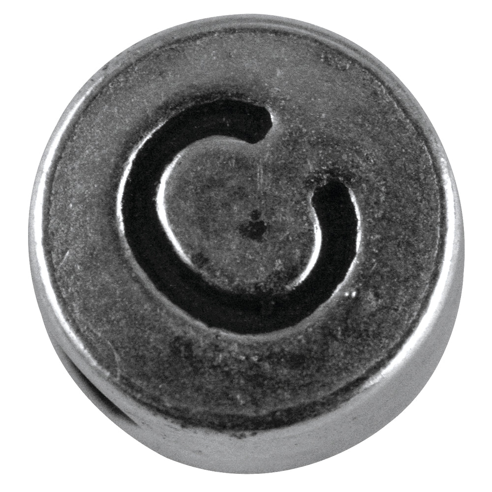 Buchstaben aus Metall silber
