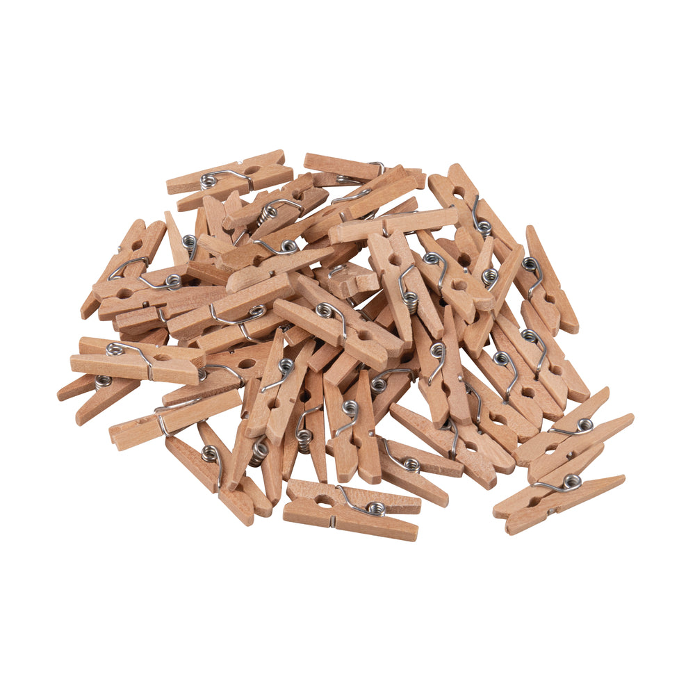 mini Holzwäscheklammern