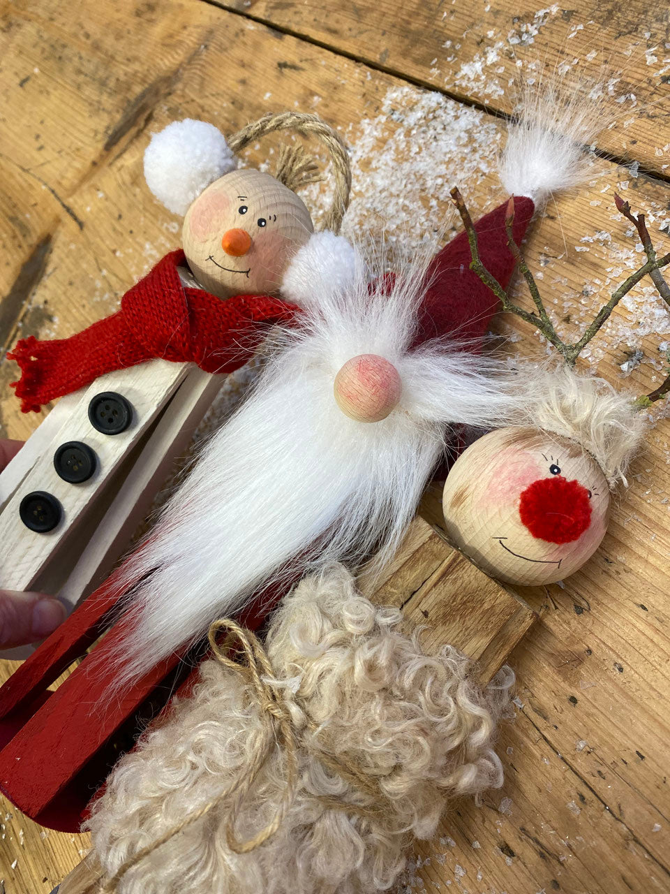 Kreativpaket Klötzchen Weihnachtsfiguren