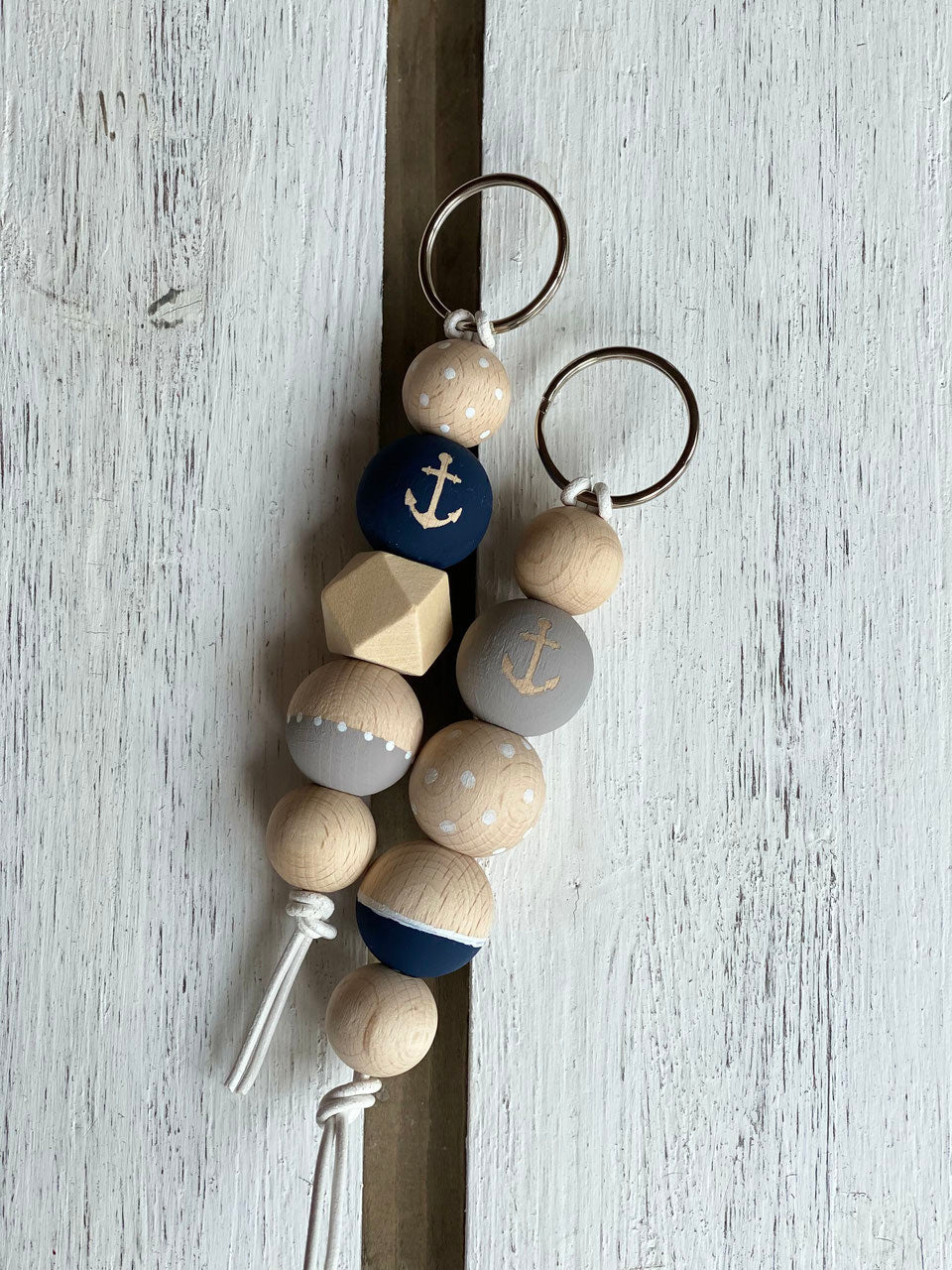 Kreativpaket maritimer Holzkugelanhänger