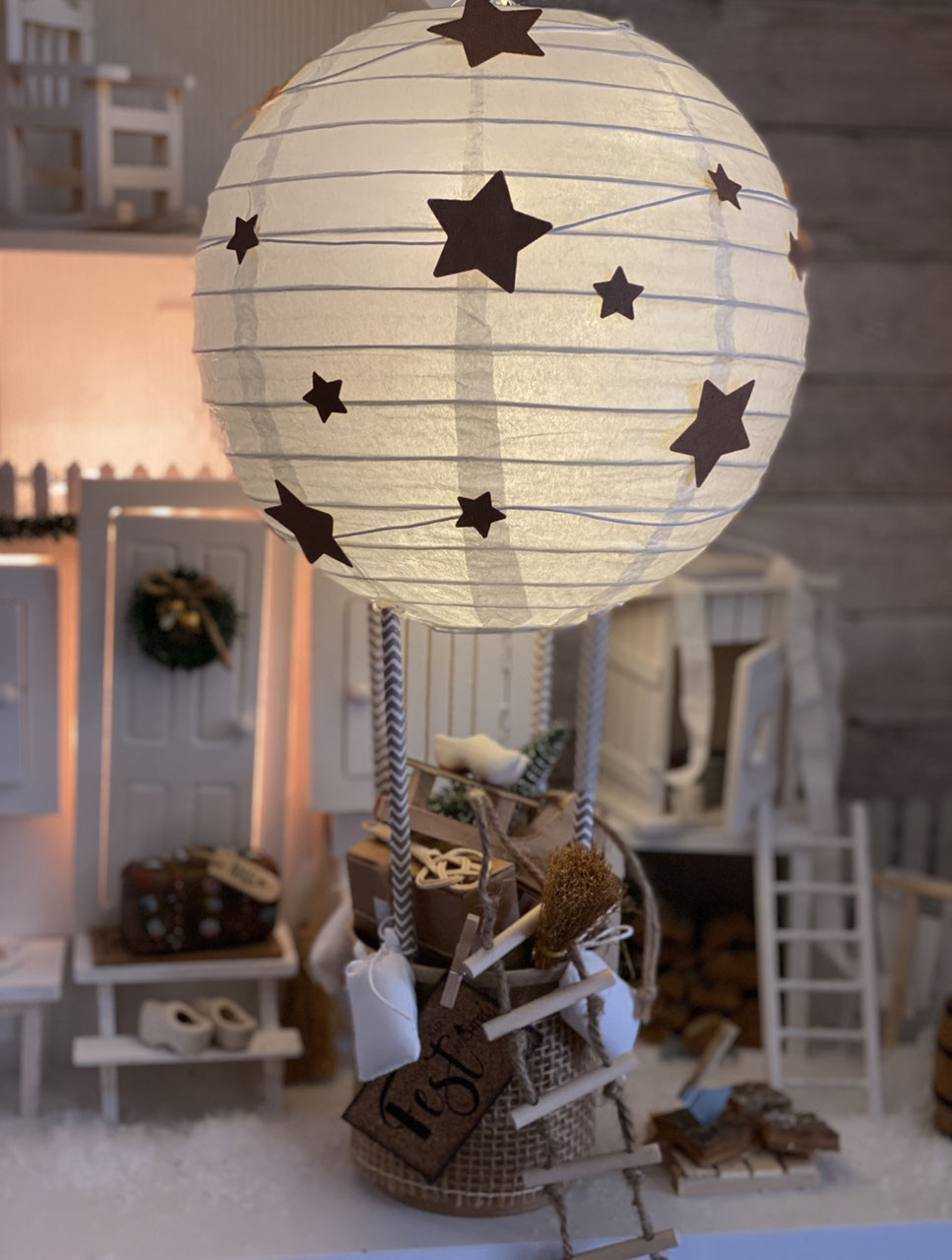 Kreativset Heißluftballon für den Wicht