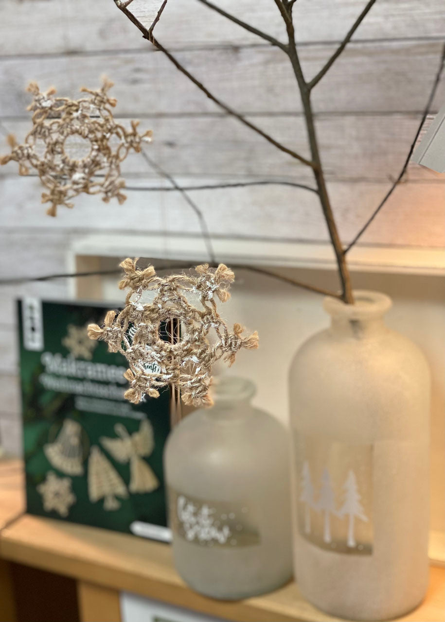 Kreativset Schneeflocke Jute