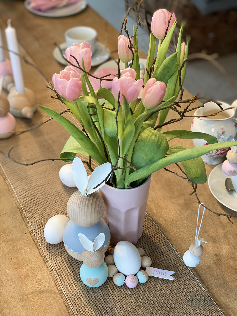 kugelige Hasenfamilie
