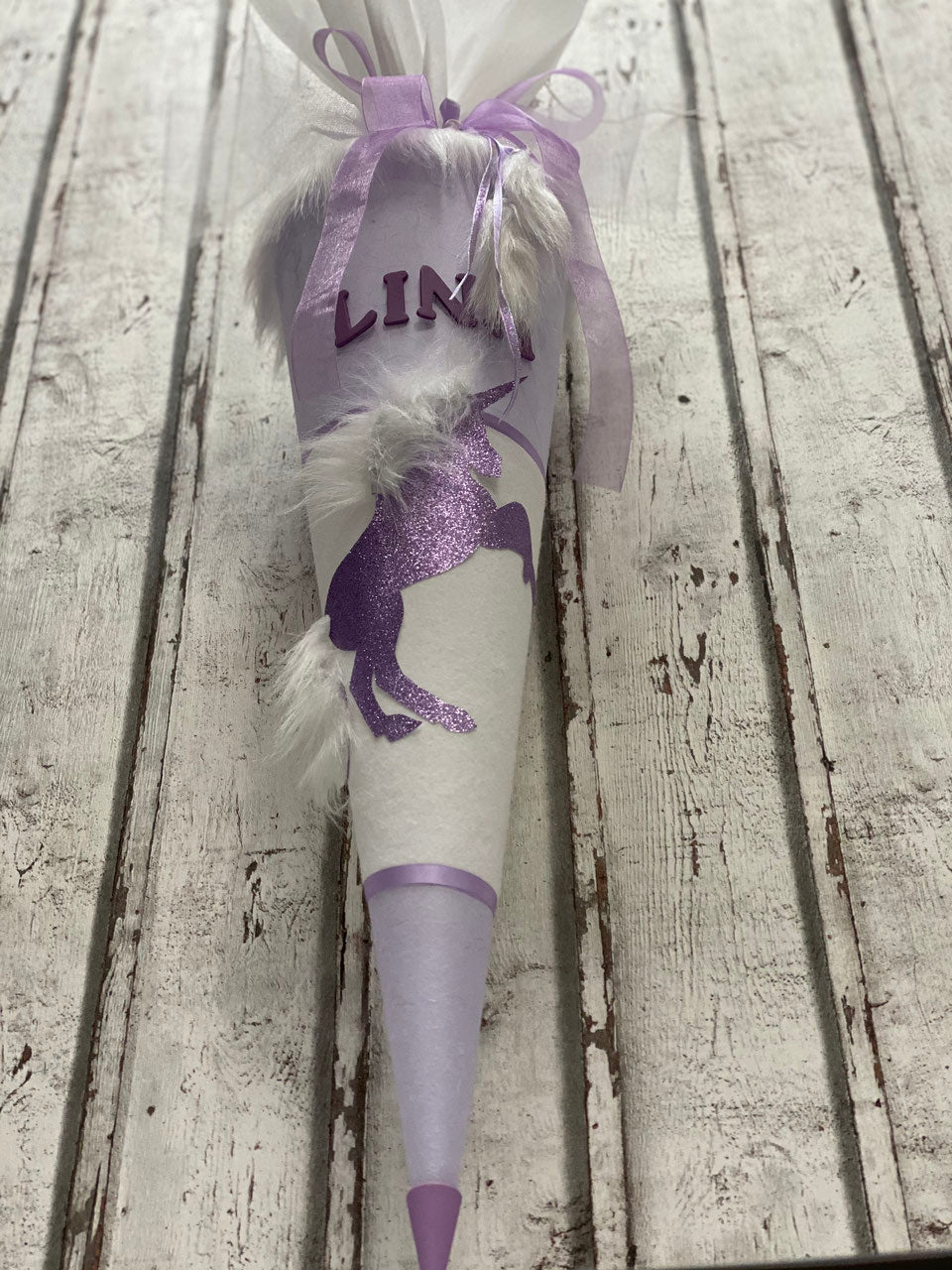 Schultütenbastelset Einhorn