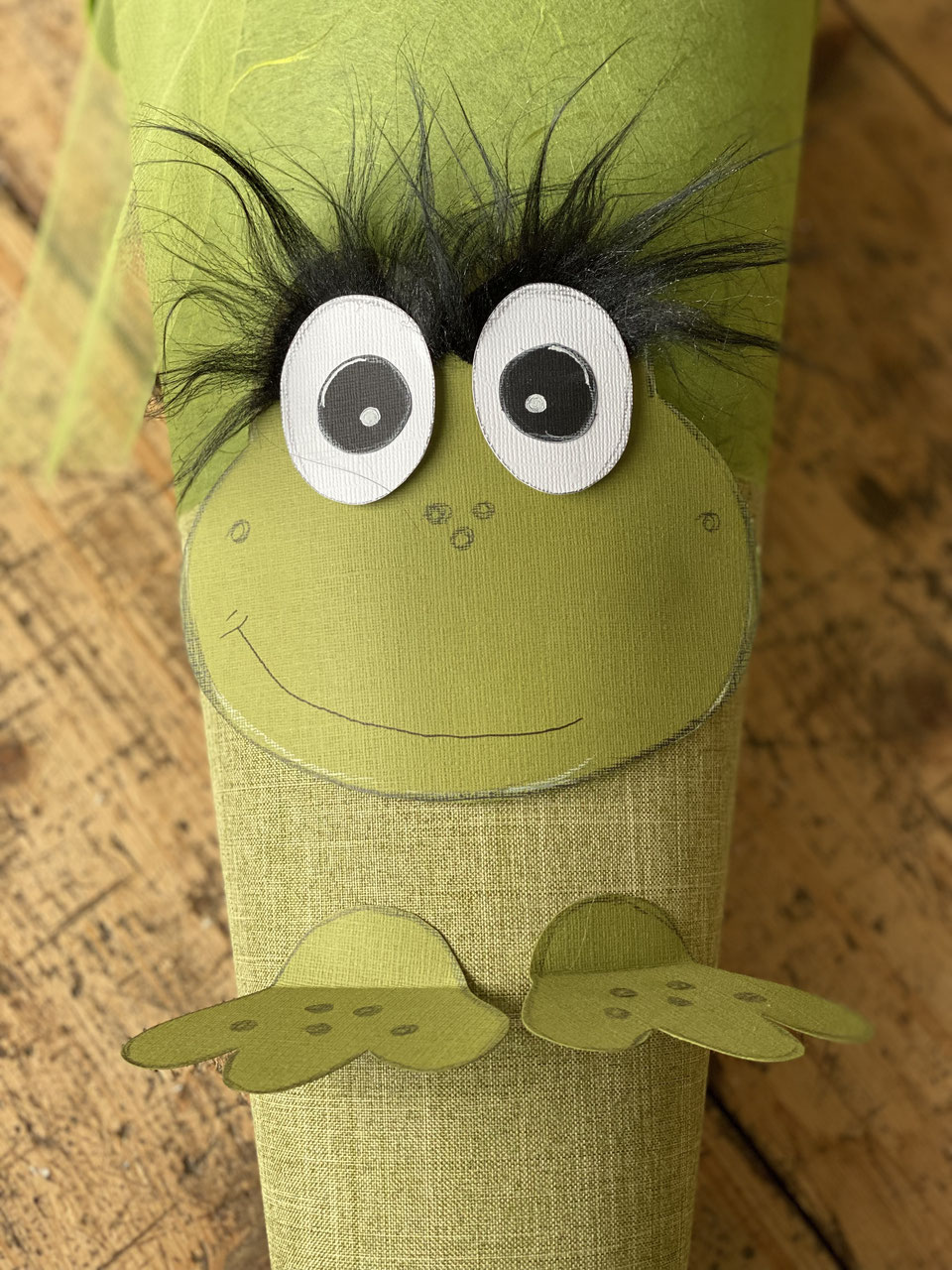 Schultütenbastelset Fred Frosch