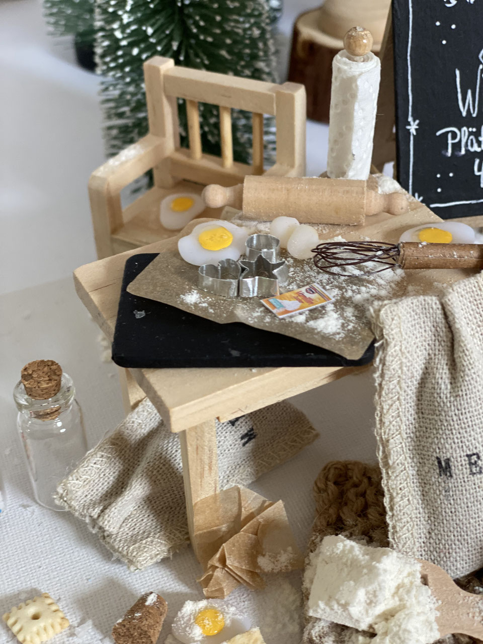 Wichteltür DIY Mehlsäcke