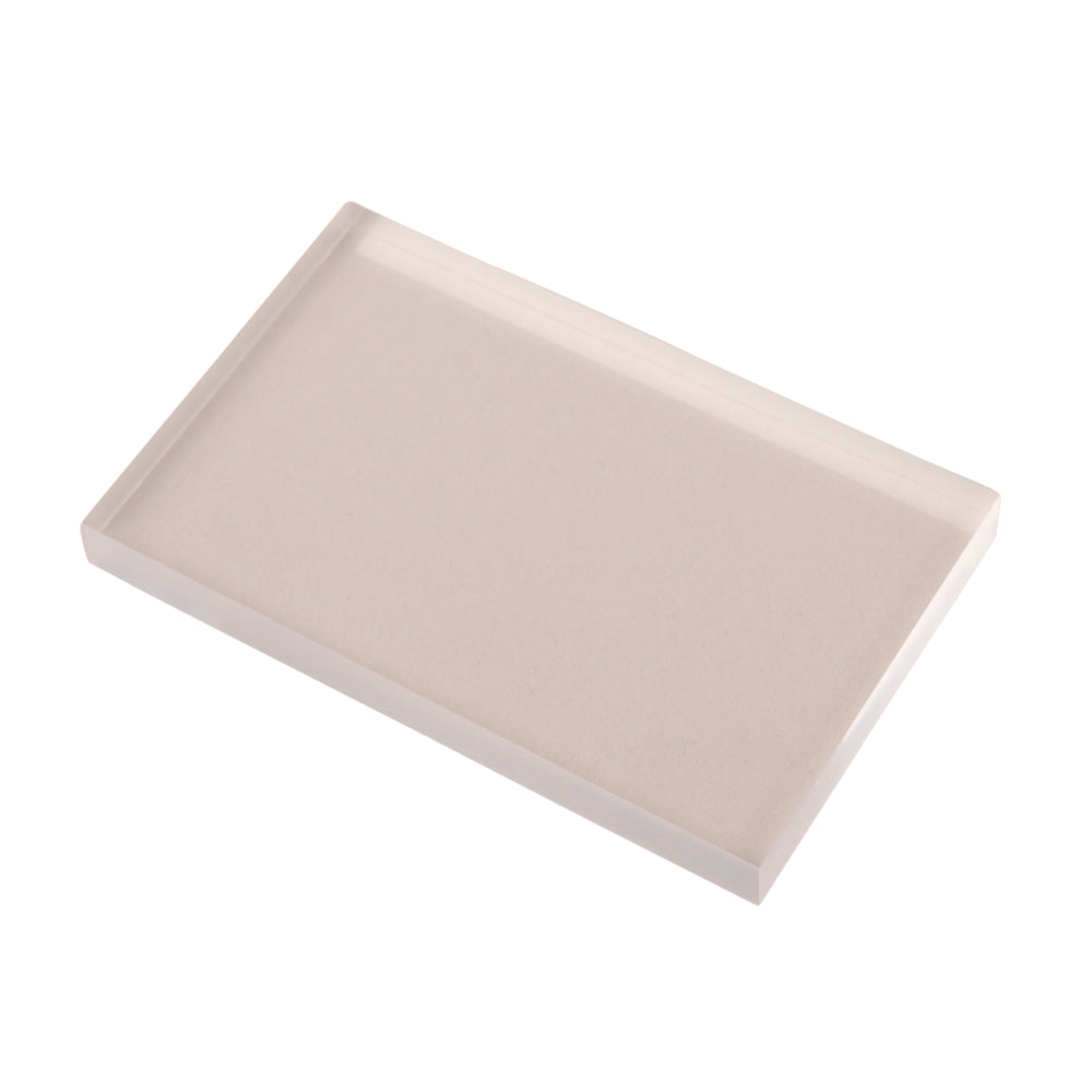 Acrylblock mit Griffmulde transparent