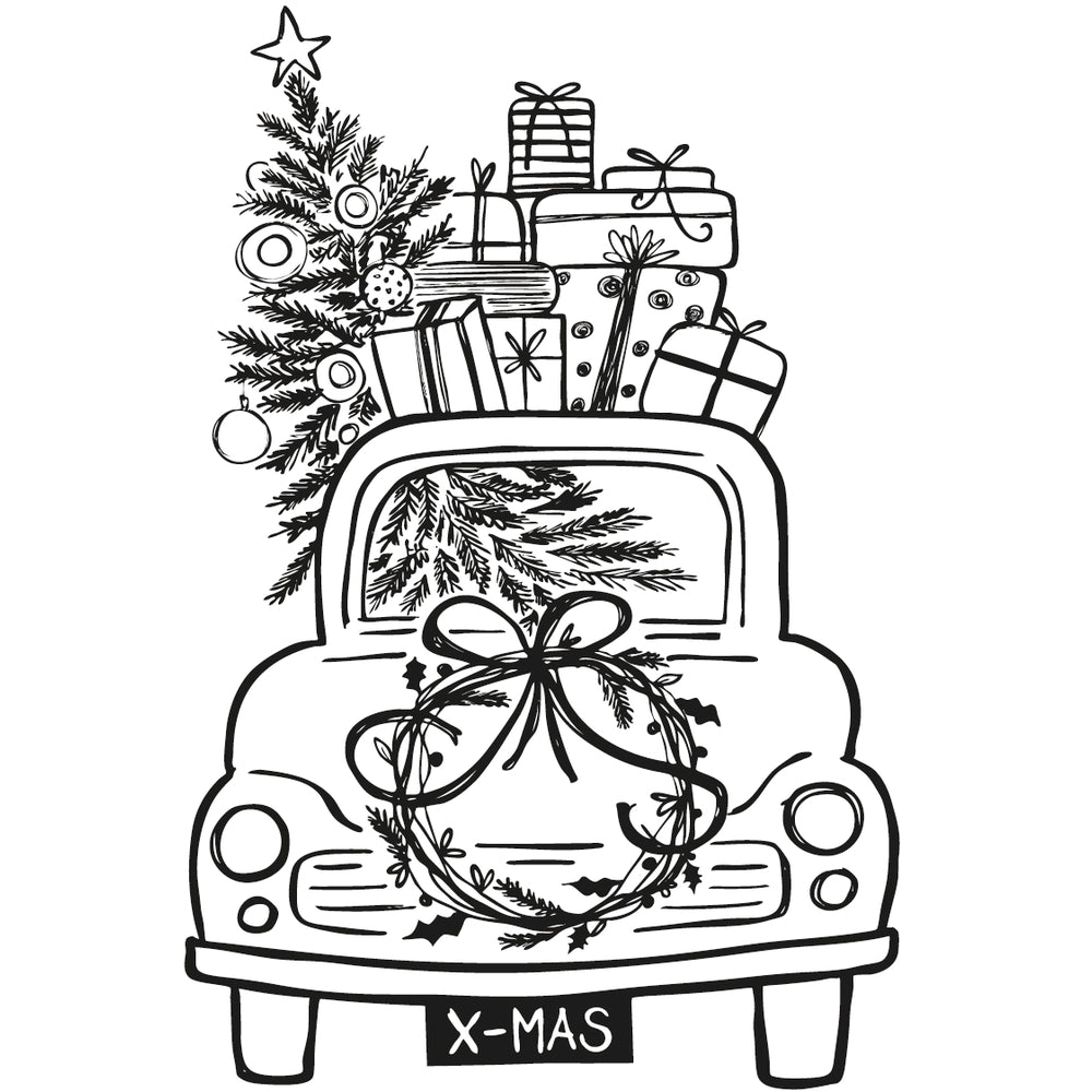 Stempel Weihnachtsauto