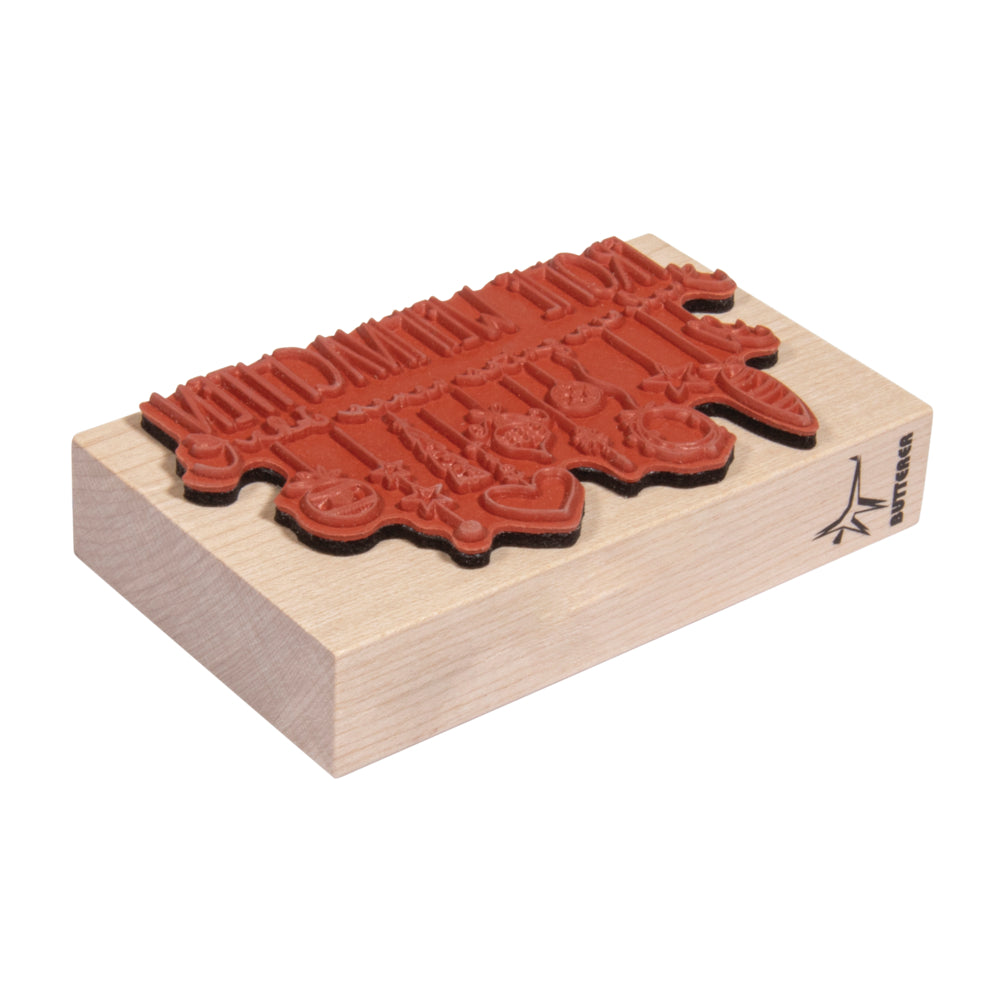 Stempel Frohe Weihnachten - Girlande