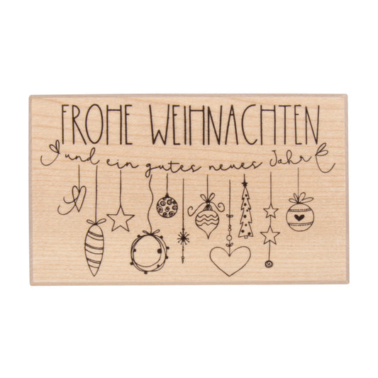 Stempel Frohe Weihnachten - Girlande