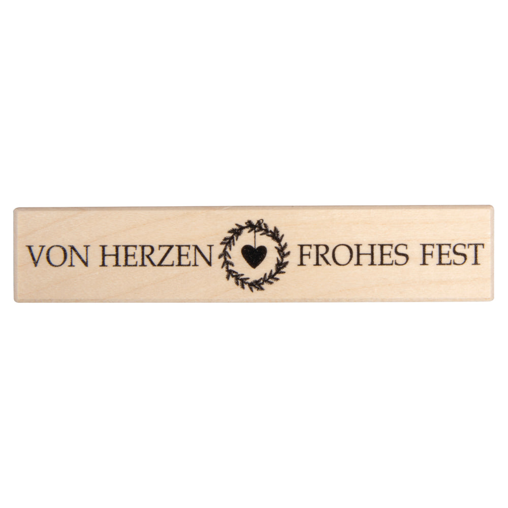 Stempel Von Herzen frohes Fest