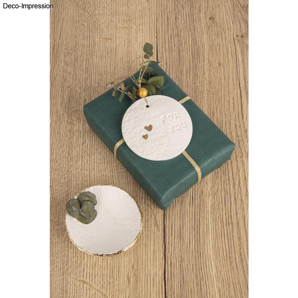 Motivmuster Roller Love -3-teiliges Set Holzroller für Modelliermasse und Fimo