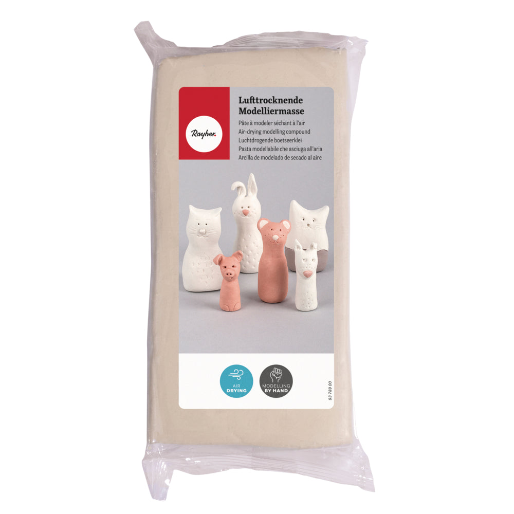 Modelliermasse lufttrocknend – Weiß & Terrakotta für Kreativprojekte