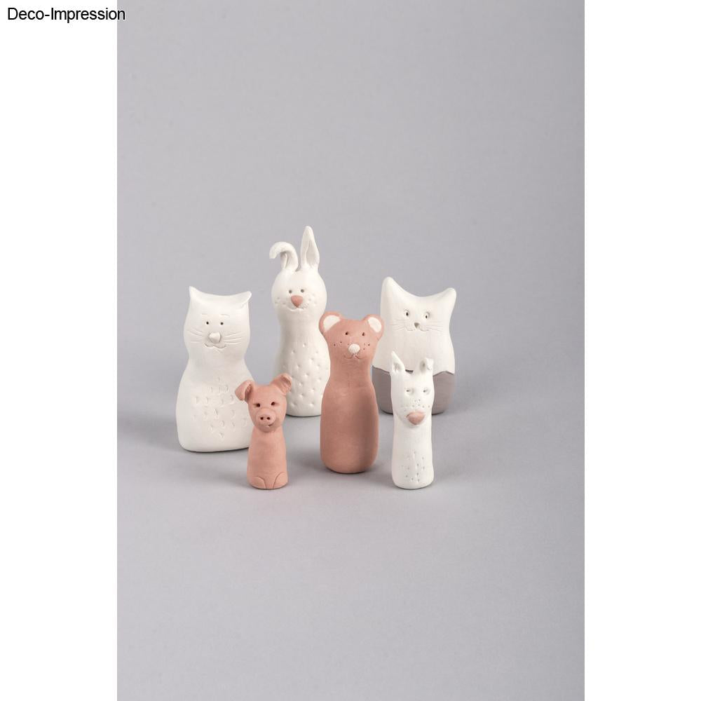 Modelliermasse lufttrocknend – Weiß & Terrakotta für Kreativprojekte