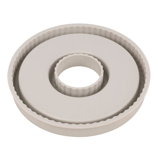 Gießform Untersetzer Ring, geriffelt