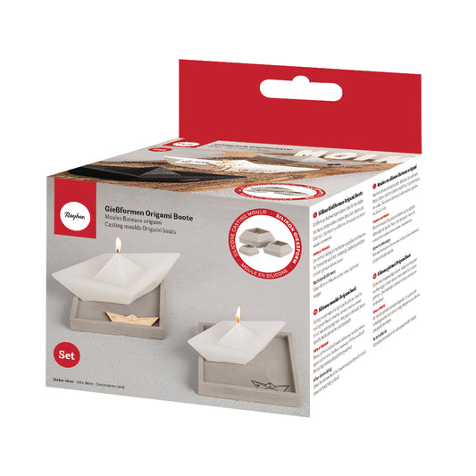 Gießformen Set Origami Boote 3tlg.