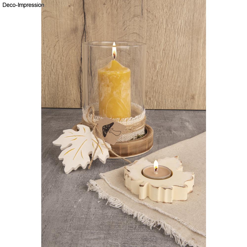 Silikon-Gießform Ahornblätter – 2er-Set mit Teelichthalter für Resin & Gießmasse