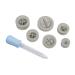 Silikon Gießform Mini Geschirr - 6 teiliges Set mit Pipette
