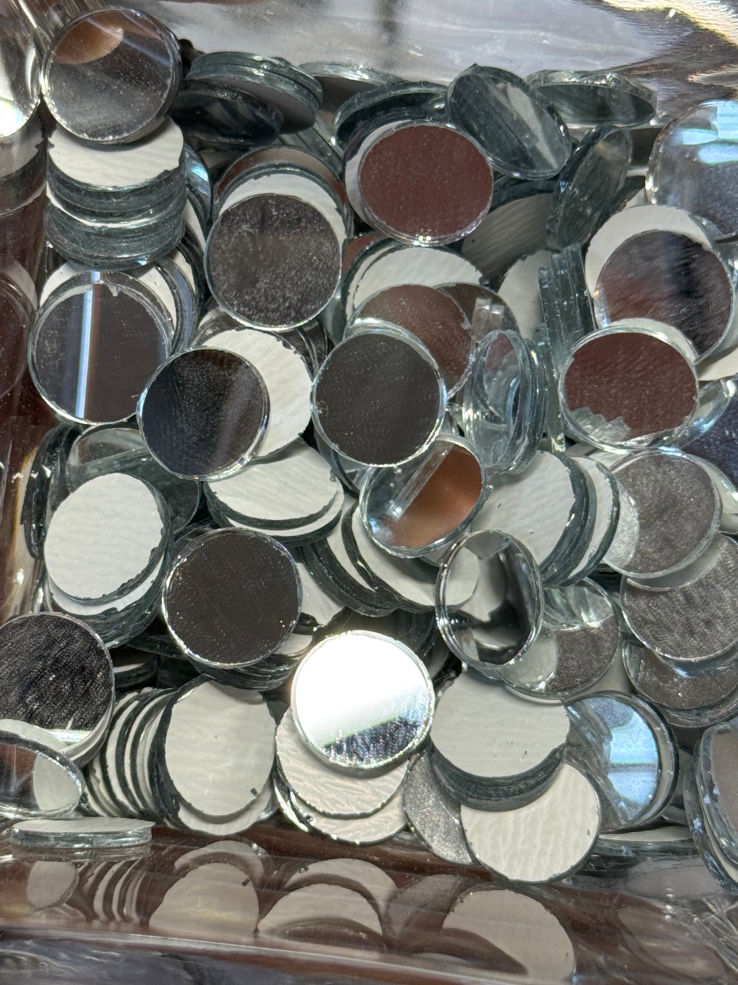 Spiegel-Mosaik rund 5 Stk.