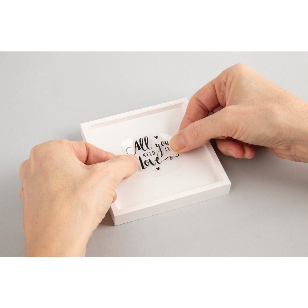 Transfer Rub on 3D Words
