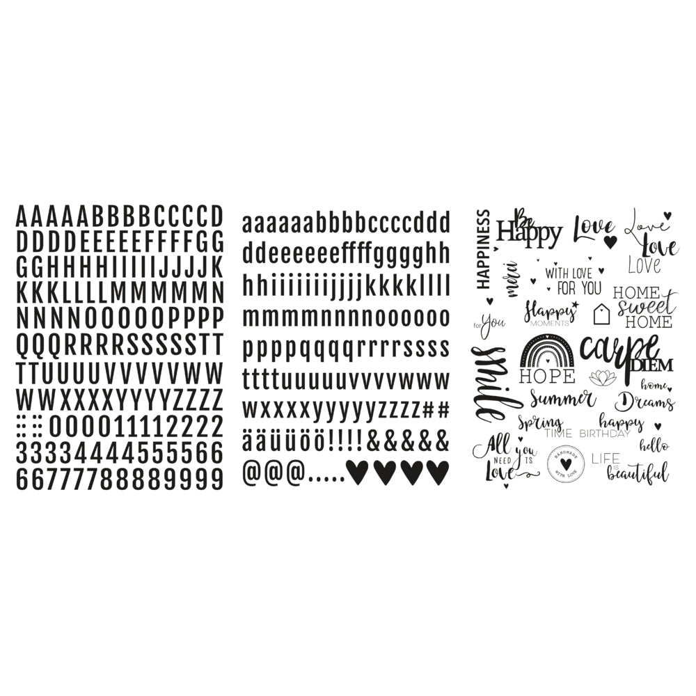 Transfer Rub on 3D Words