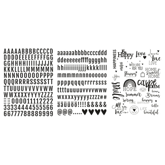Transfer Rub on 3D Words