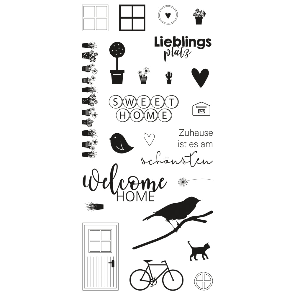 Stempel Clear Stamps Welcome Home