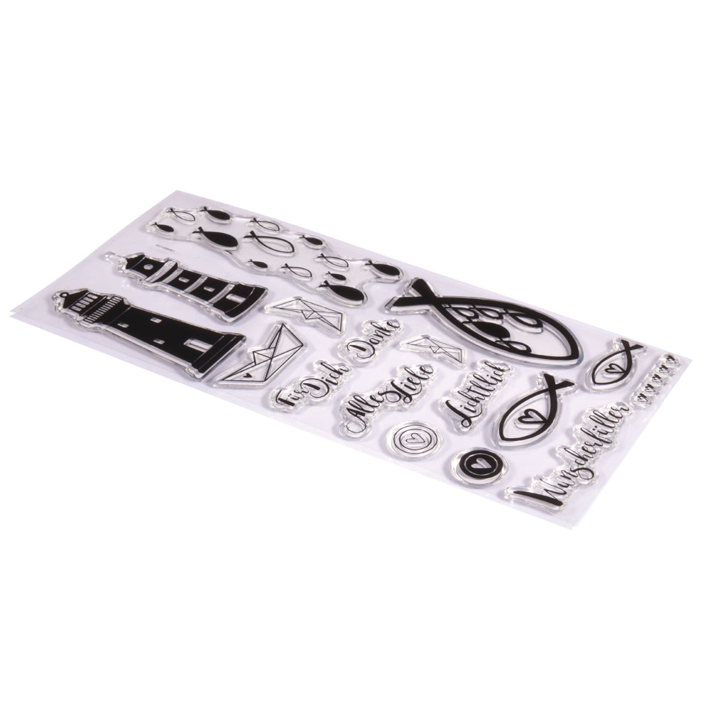 Clear Stamps - Fische, Leuchtturm&Co.