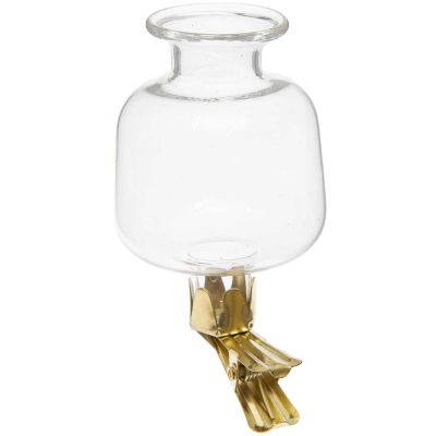 Mini Vase mit Clip zum Befestigen