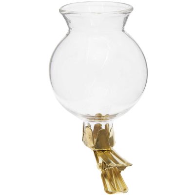 Mini Vase mit Clip zum Befestigen