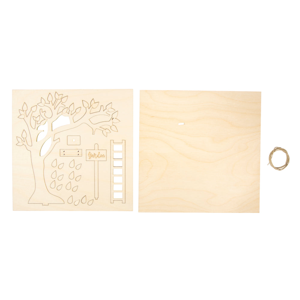 Garten-Kulisse aus Holz für Geldgeschenke