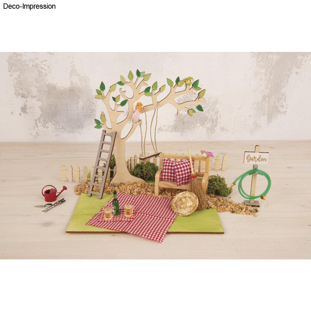 Garten-Kulisse aus Holz für Geldgeschenke