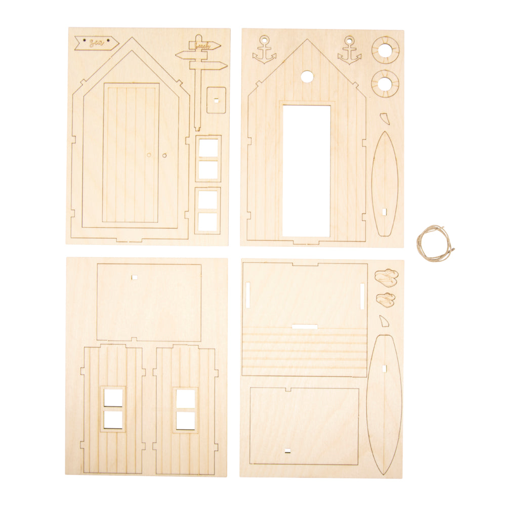 Holzbausatz Strandkabine