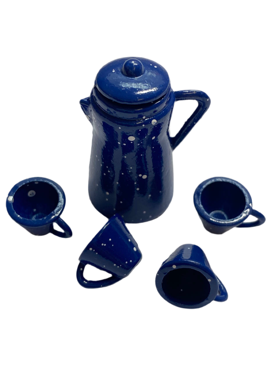 Kaffeeservice mit Sprenkeln