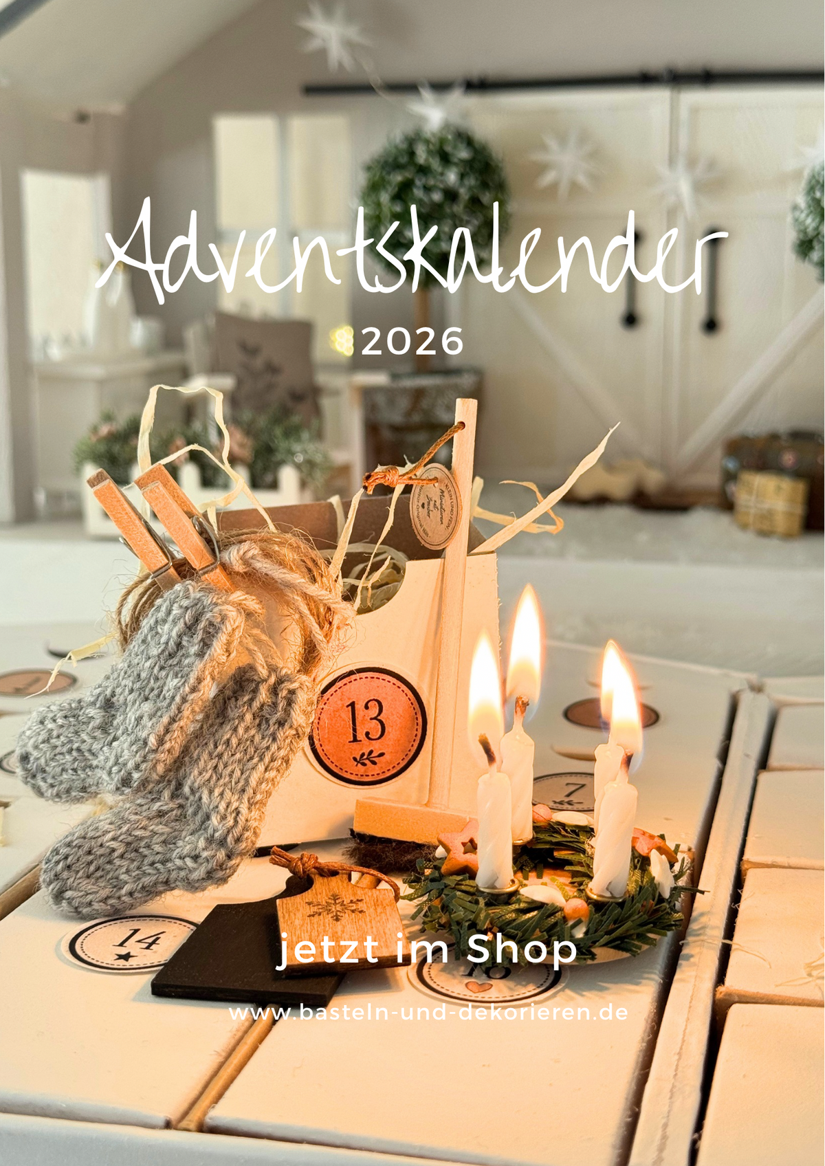 Wichtel-Adventskalender Haus - 24 Miniaturen