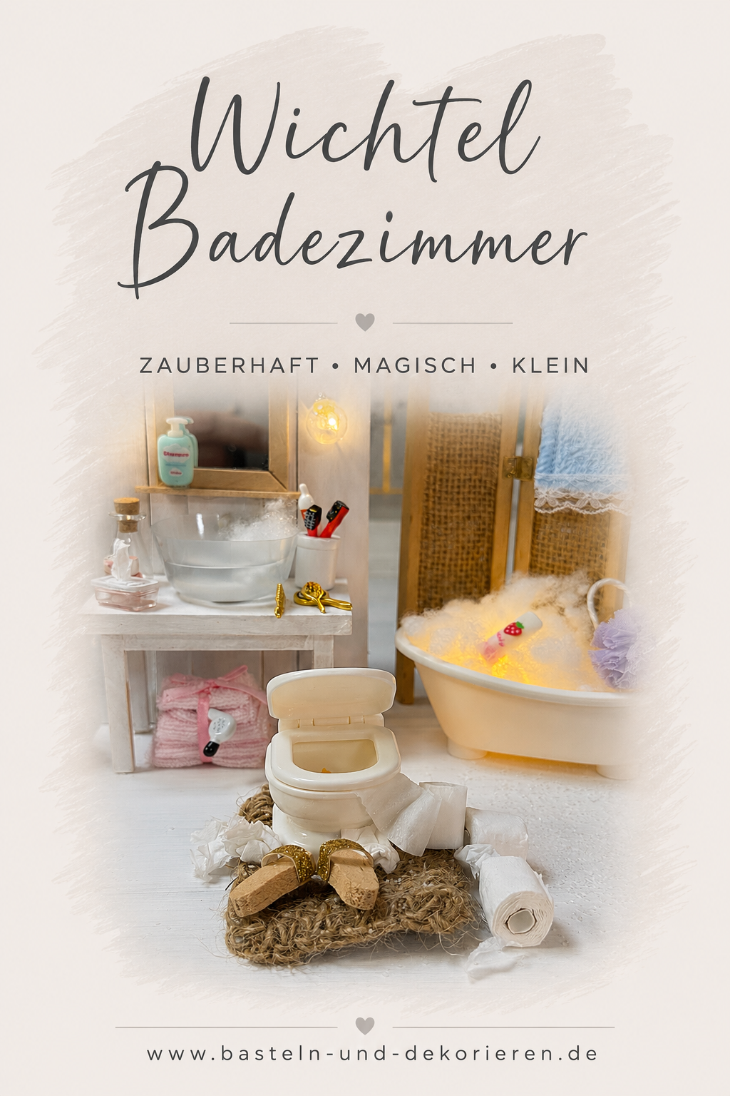 Miniatur Badewanne für Puppenhaus Badezimmer