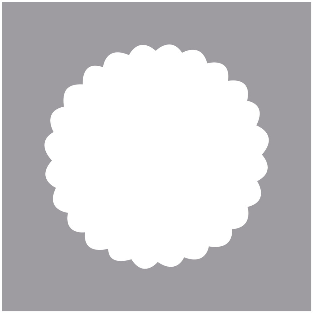 Motivstanzer Rund mit Zierrand