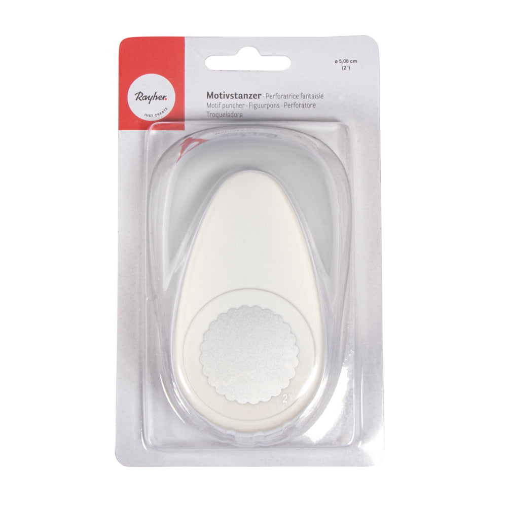 Motivstanzer Rund mit Zierrand