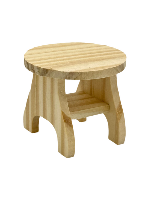 Holztisch rund Miniatur