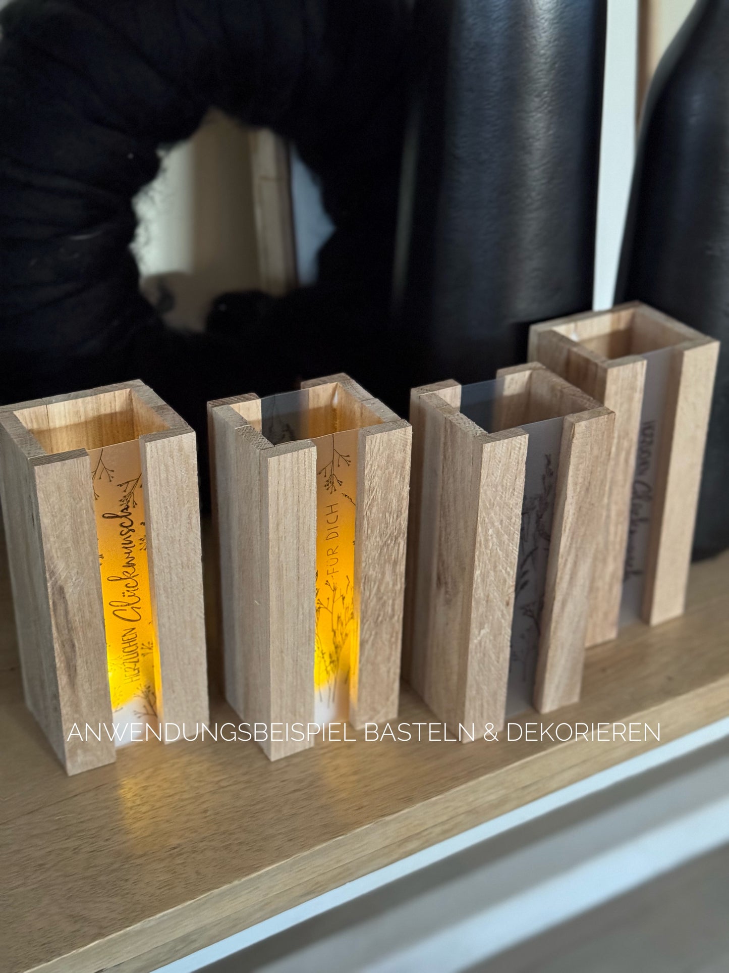 Creapop Bastelfolie matt 300 µm – stabile transparente Folie für Lampen, Fenster & DIY