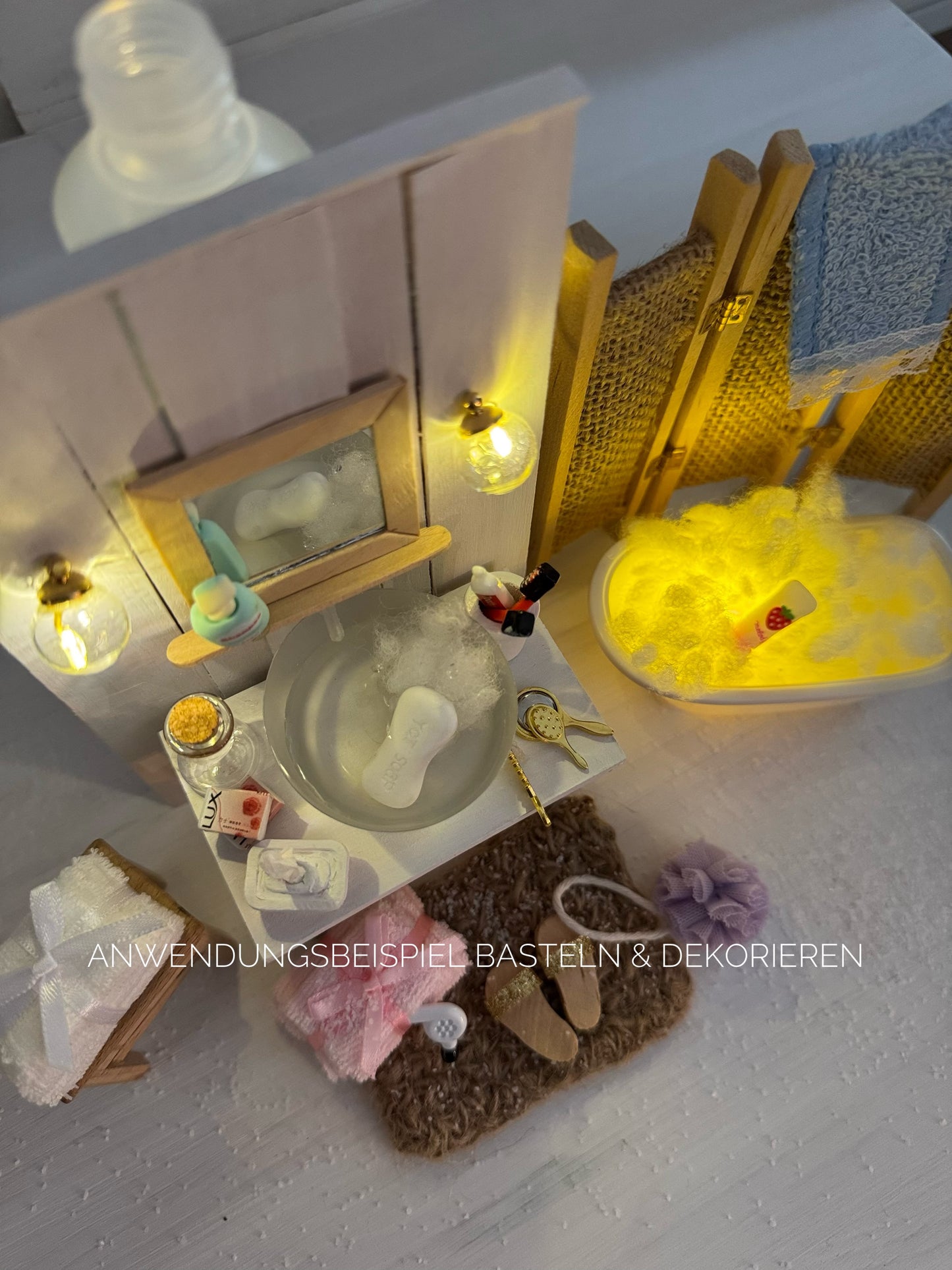 Miniatur Badewanne für Puppenhaus Badezimmer