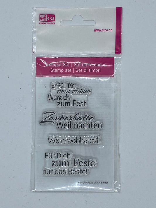 Clear Stamps Erfüll dir einen kleinen Wunsch zum Fest / Weihnachtspost