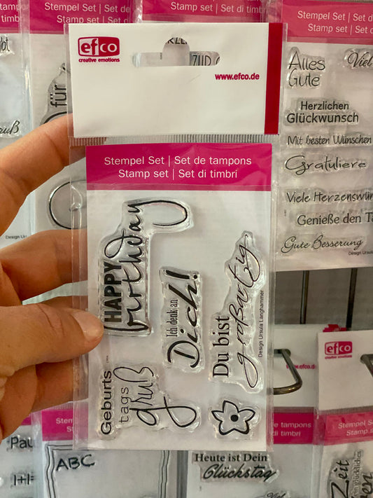 Clear Stamps Geburtstagsgruß