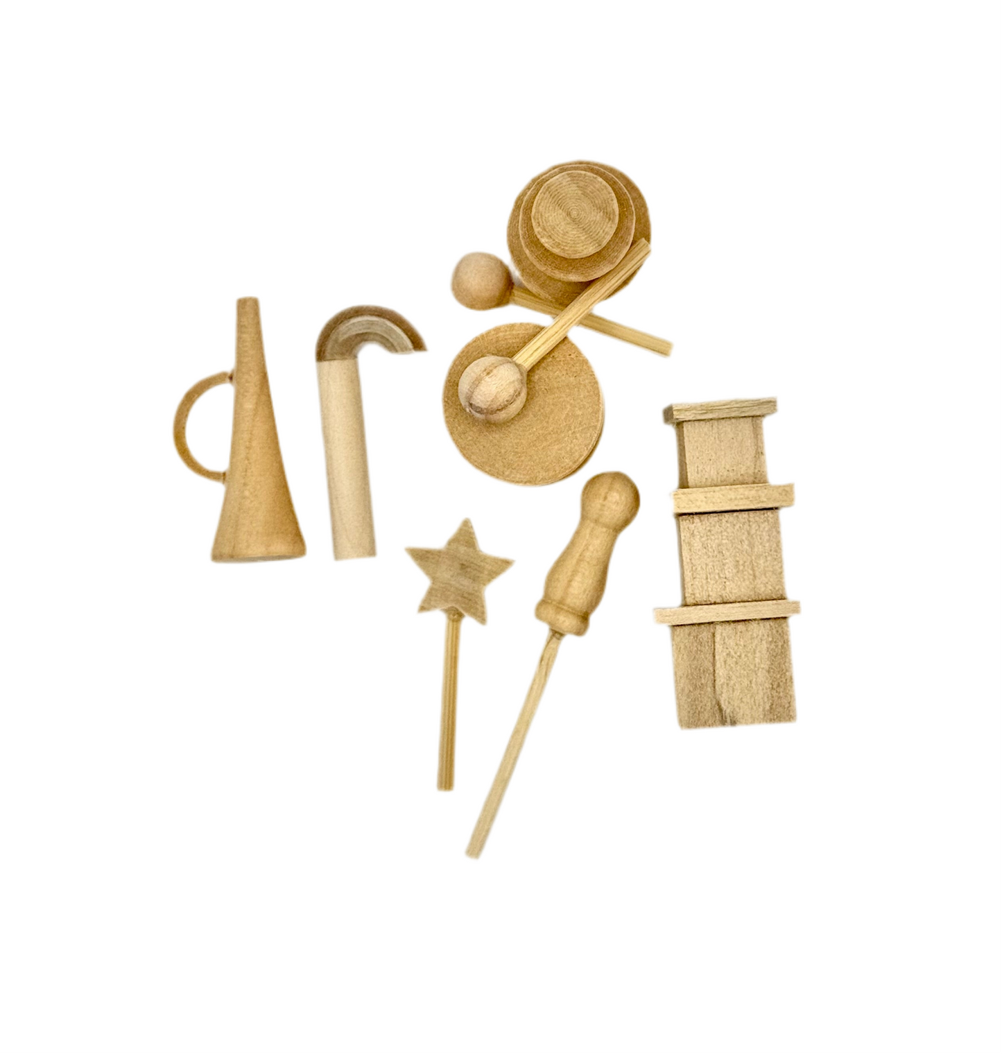 Instrumente und Geschenke Miniatur 9 Teile