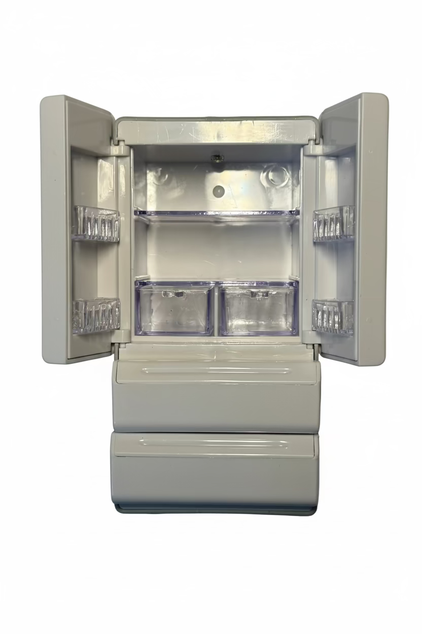 Miniaturkühlschrank mit Beleuchtung & Gefrierfächern