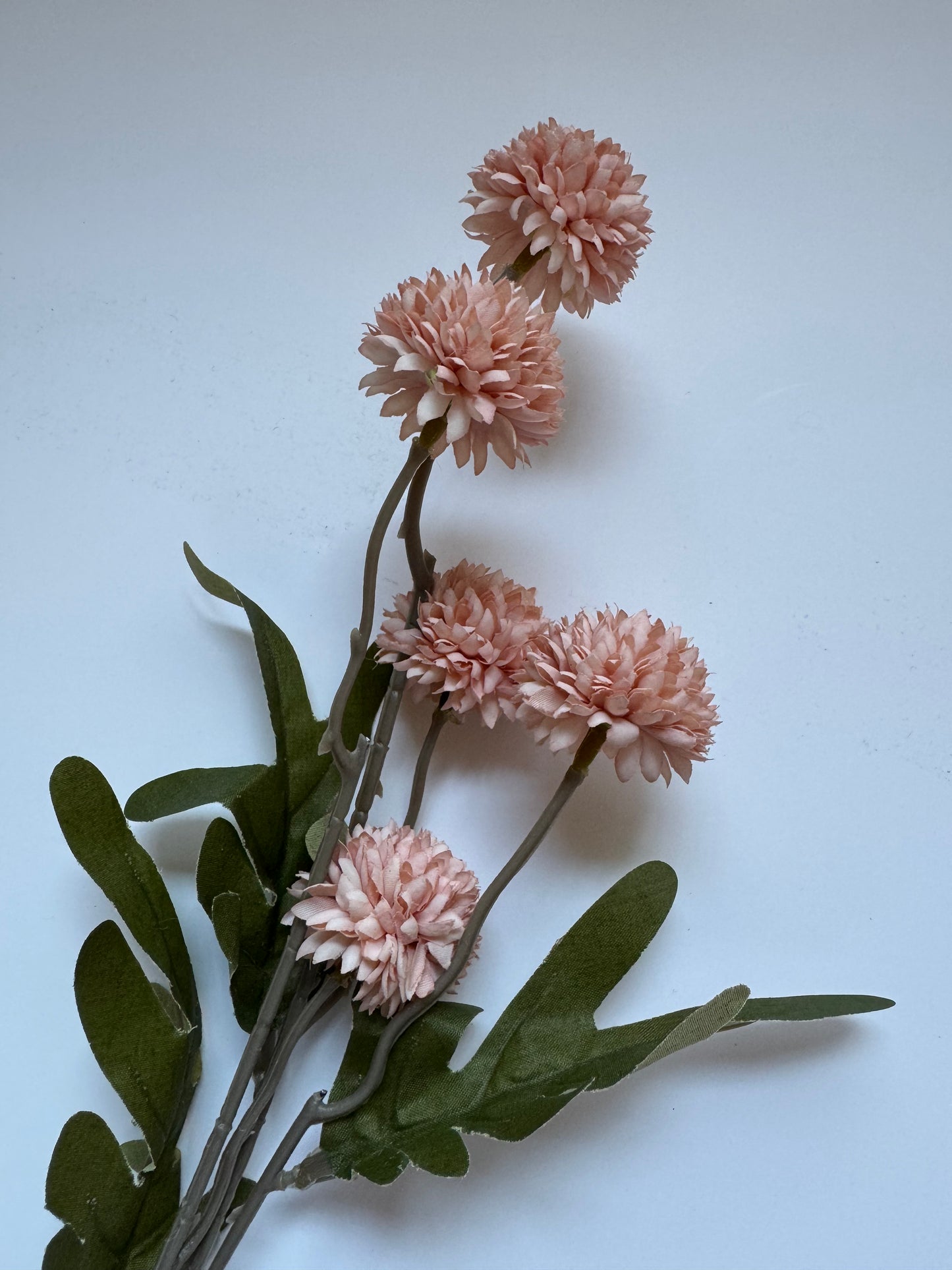 Künstlicher Chryanthemenzweig Altrosa - Kunstblume