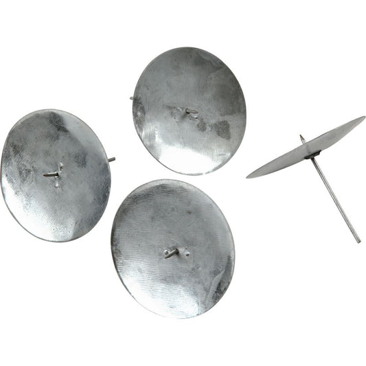 Kerzenteller mit Dorn – 4er-Set aus Metall