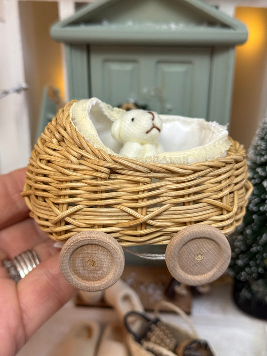 Kinderwagen Rattan