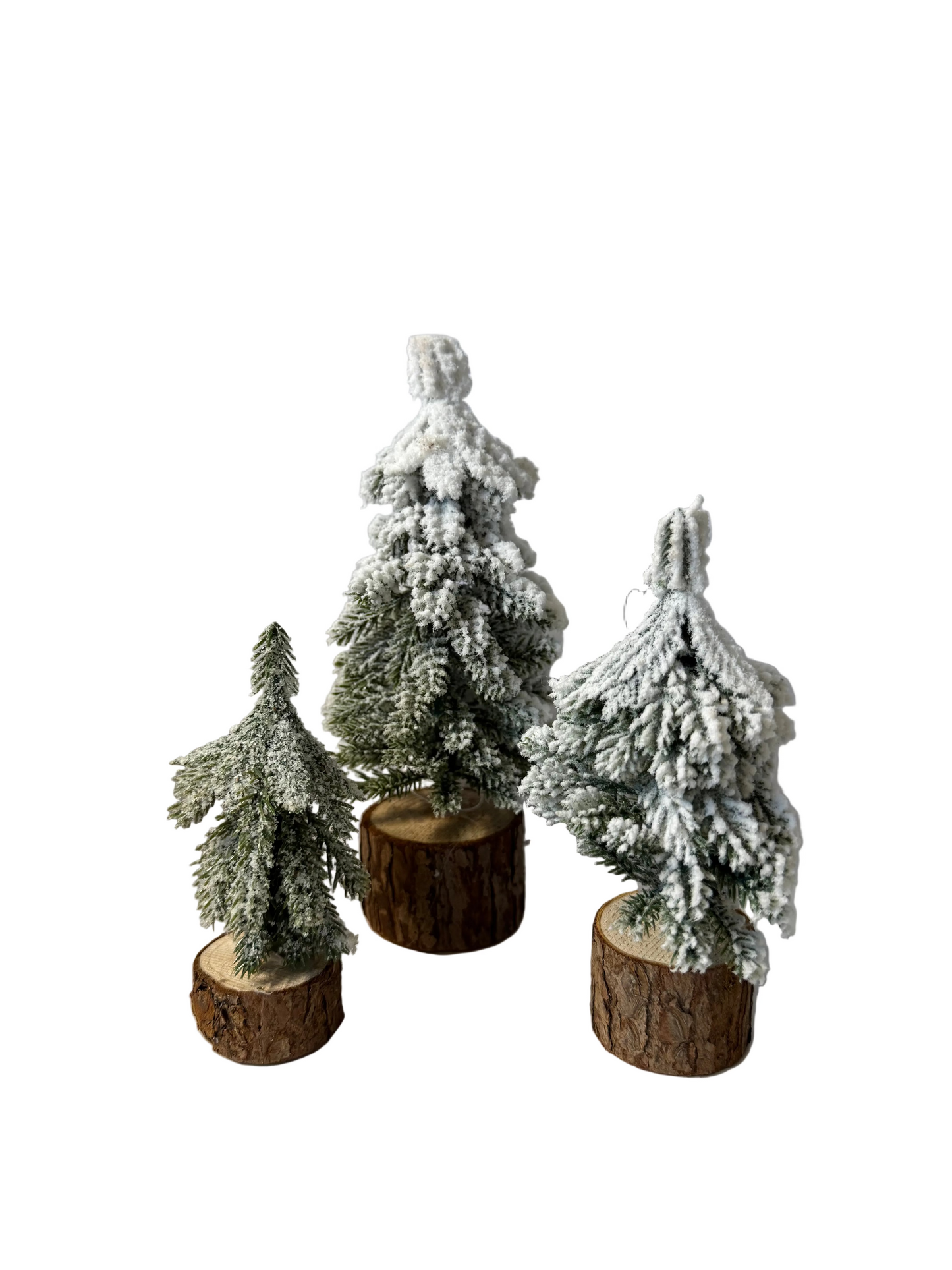 Tannenbaum beeist auf Holzsockel – 3 Größen