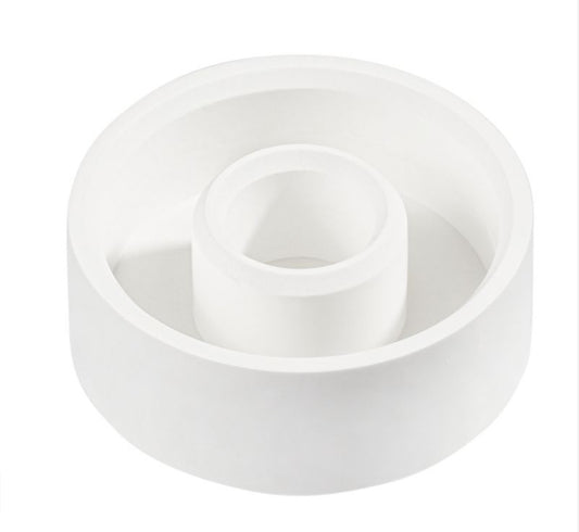 Silikongießform Kerzenteller rund 14 cm glatt